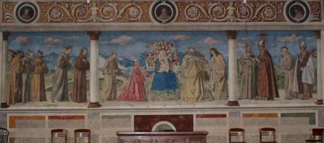 1503 ca Morone donateur Lionello Sagramoso et epouse Anna Tramarino Eglise San Bernardino Verone ensemble