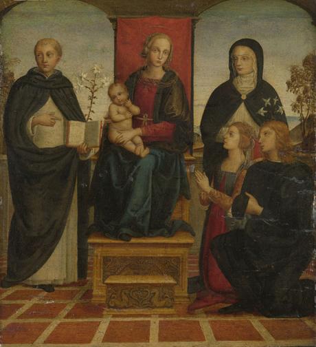 1500-49 Suiveur du Perugin, san Domenico, santa Caterina da Siena e due donatori National Gallery