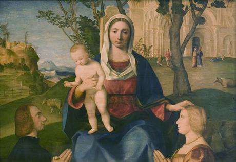 1485-1531-Vincenzo_Catena_-_The_Virgin_and_Child_with_a_Male_and_a_Female_Donor_-_KMS3673_-_Statens_Museum_for_Kunst.jpg