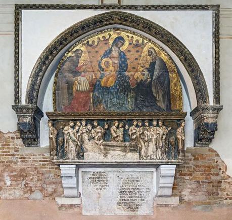 1339 Paolo Veneziano doge-francesco-dandolo-and-his-wife St Francis and St Elisabeth of Hungary-Santa Maria Gloriosa dei Frari, Venice