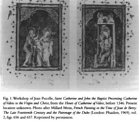 1346 avant Heures de Catherines de Valois extrait de Andrea G. Pearson premier dyptique