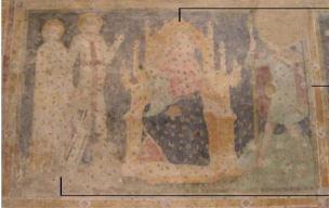 1354 Fresques des chevaliers allemands Donateur l San Giorgetto, Verona