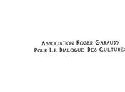 Association Roger Garaudy pour Dialogue Cultures (1998)