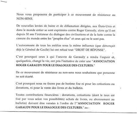 Association Roger Garaudy pour le Dialogue des Cultures (1998)