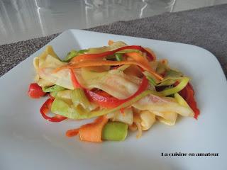 Tagliatelles de légumes