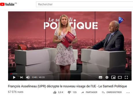 le gourou de l’ #UPR #Asselineau cajole l’électorat d’extrême-droite sur l’immigration