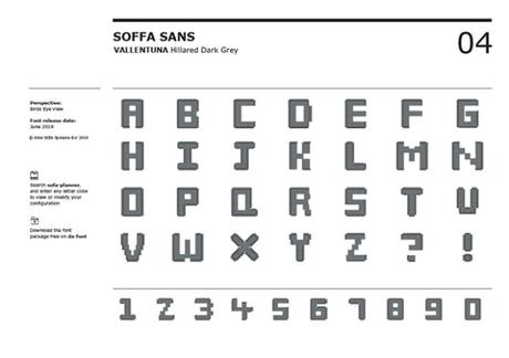 [TYPOGRAPHIE] : IKEA lance sa propre police de caractères, à l’aide de sofas !