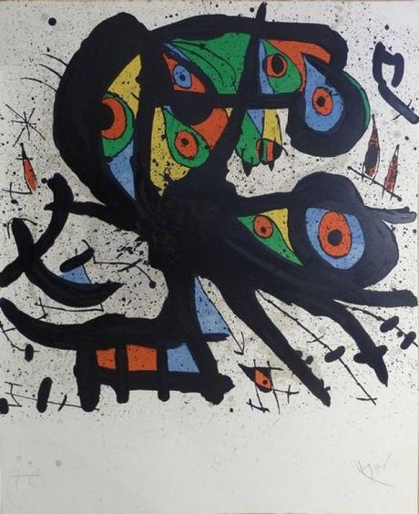 Joan Miró, Agora I, lithographie, 96.00 cm. x 93.00 cm  1971