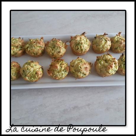 Bouchées au fromage frais de chèvre et à la courgette