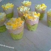 Mise à l'honneur 57 Verrines avocat, thon, oeufs au thermomix ou sans - La cuisine de poupoule