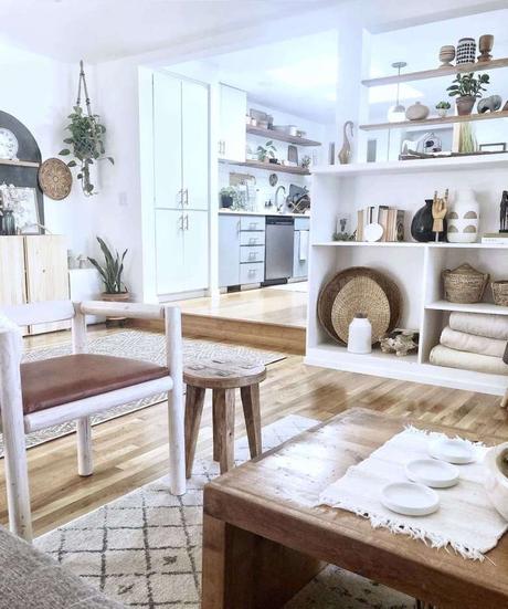 Visite déco d’une maison solarium à Washington séjour ouvert tendance déco intérieure bohème - blog déco - clemaroundthecorner