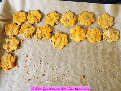 Biscuits apéritifs aux 3 saveurs (Vegan)