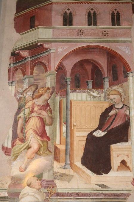 1390-1400 Giovanni_di_bartolomeo_cristiani,_annunciazione,__San Benedetto (Pistoia)