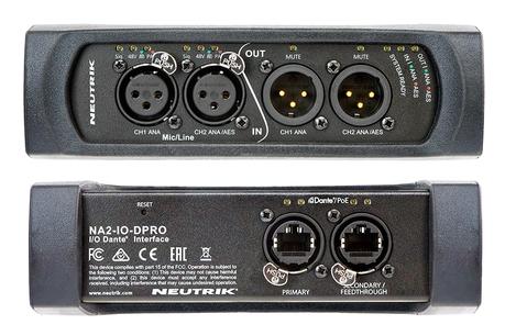 Neutrik NA2-IO-DPRO : une nouvelle interface audio sur IP Dante 3 en 1 Neutrik NA2-IO-DPRO : une nouvelle interface audio sur IP Dante 3 en 1