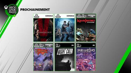 Xbox Game Pass – De nouveaux jeux en approche