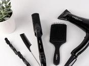 routine coiffure sèche-cheveux, lisseur produits