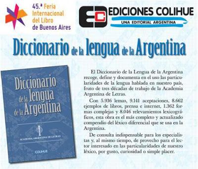 Réédition du dictionnaire des argentinismes [Jactance & Pinta]