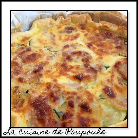 Tarte aux courgettes et à la pancetta Tarte aux courgettes et à la pancetta