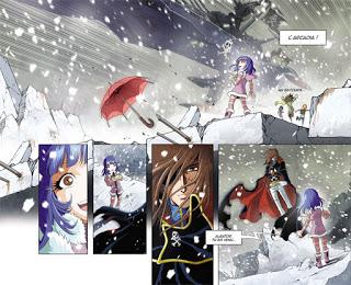 Capitaine Albator, Mémoires de l'Arcadia - Albator et Mayu une fille au design proche de Saint Seiya