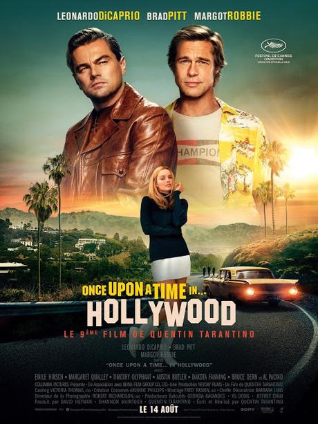 Affiche VF finale pour Once Upon a Time in Hollywood de Quentin Tarantino