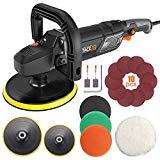 Comparatif: Meilleures polisseuses auto professionnelles pour 2019 Polisseuse, TACKLIFE 1500W Machine à polir, Polissage, Vitesse Variable avec Affichage à Écran de LED, Tampon du Soft-Start et Orbite, 180mm Polissage de Tampon/ Disque de Laine | PPGJ01A