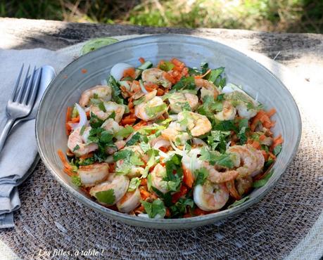 Salade thaïe aux crevettes, IG bas