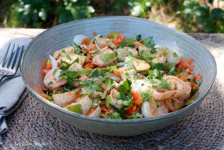 Salade thaïe aux crevettes, IG bas