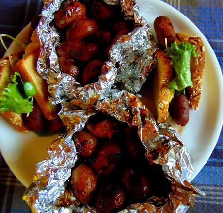 Petites pommes de terre épicées en papillotes Petites pommes de terre épicées en papillotes