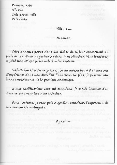 exemple de lettre de motivation gratuite - Paperblog