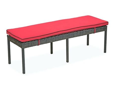 outdoor backless bench aluminum woven resin wicker backless bench outdoor backless benches under 100