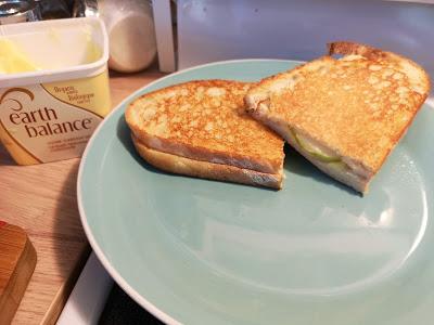 Grill cheese gouda pomme vegan