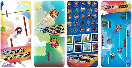 Jeu du jour : Wall Kickers (iPhone & ipad – gratuit)