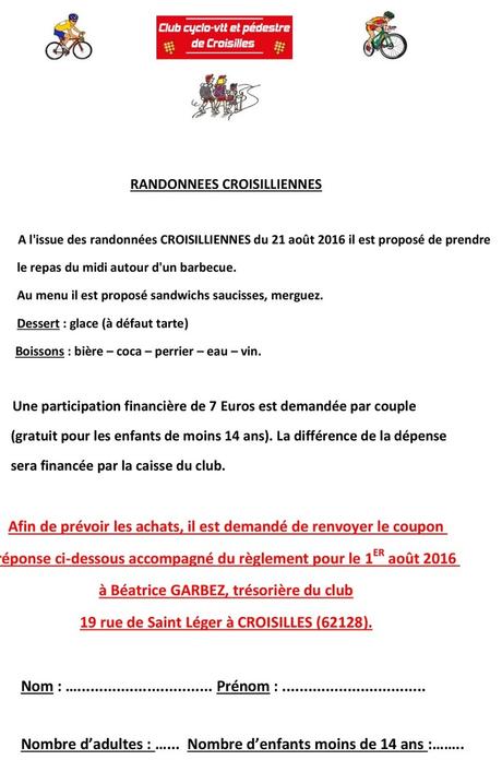Actualité - Coupon réponse - Invitation Barbecue 2016 - club ...