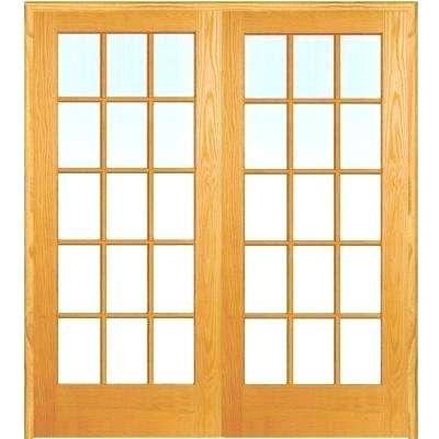 interior french doors home depot in x in both active unfinished pine glass lite clear 48 inch interior french doors home depot