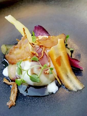 Oeuf parfait, confit d'oignons © Gourmets&co