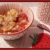 Crumble fraises rhubarbe - Oh, la gourmande..