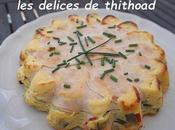 tarte sans pâte courgettes, poivron blancs poulet