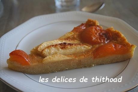 Tarte aux pommes et abricots sans pâte Tarte aux pommes et abricots sans pâte