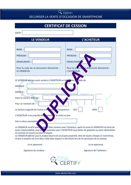 Acheter un smartphone d'occasion - DEAL CERTIFY