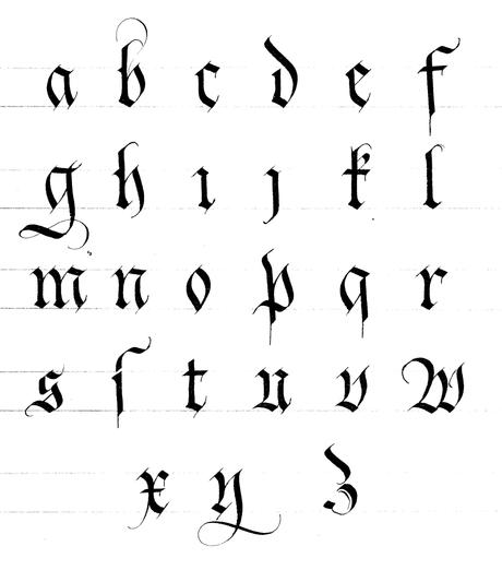 Les écritures gothiques | Instant de Calligraphie … | ÉCRITURE | Écrit…