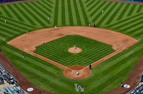 Match de baseball au Dodger Stadium