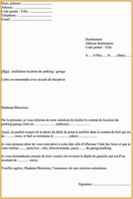 Lettre Résiliation Ligne Fixe orange Intéressant Modele Courrier ...