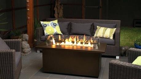 outdoor fireplace coffee table outdoor gas