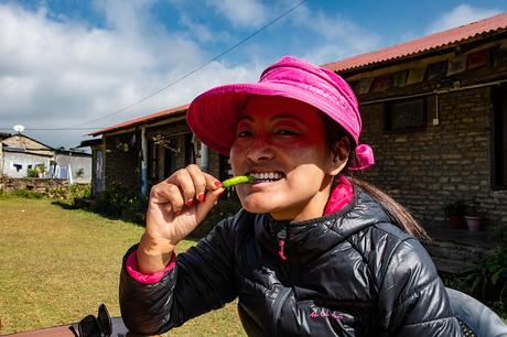 Nima aime le piment...