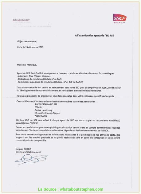 Lettre De Motivation Bts Alternance Electrotechnique Sncf