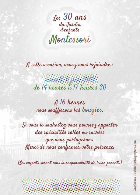 Invitation pour l'anniversaire d'une association, verso. | Le studio ...