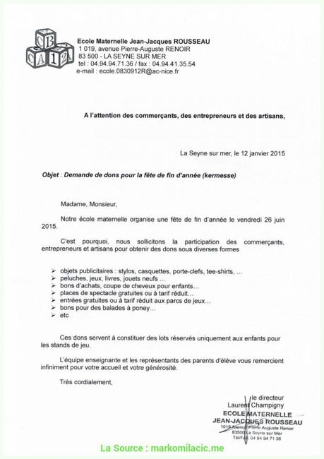 Pratique Modele De Lettre Demande De Subvention Gratuit Demande De ...