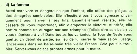 Source : Claude SANTOY — Le guide des Échecs (Paris Fernand Nathan, 1980) 