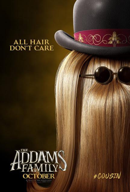 Affiches personnages US pour La Famille Addams de Conrad Vernon et Greg Tiernan