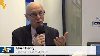 Marc Henry Directeur Financier de Michelin sur la Web TV www.labourseetlavie.com